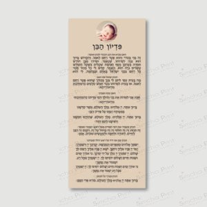 CHAMELEON LIGHT BACKGROUND Pidyon Haben for baby boy