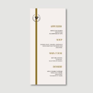 Wedding Menu Card - Chameleon