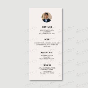 CHAMELEON Menu Cards for Bar Mitzvah