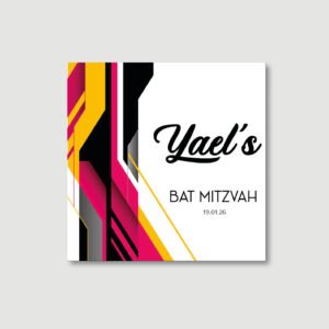 GEOMETRIC PINK Bentchers for Bat Mitzvah