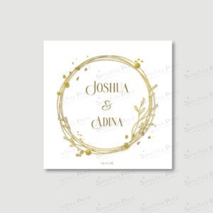 GOLD WREATH Benchers for Wedding/Sheva Brachot
