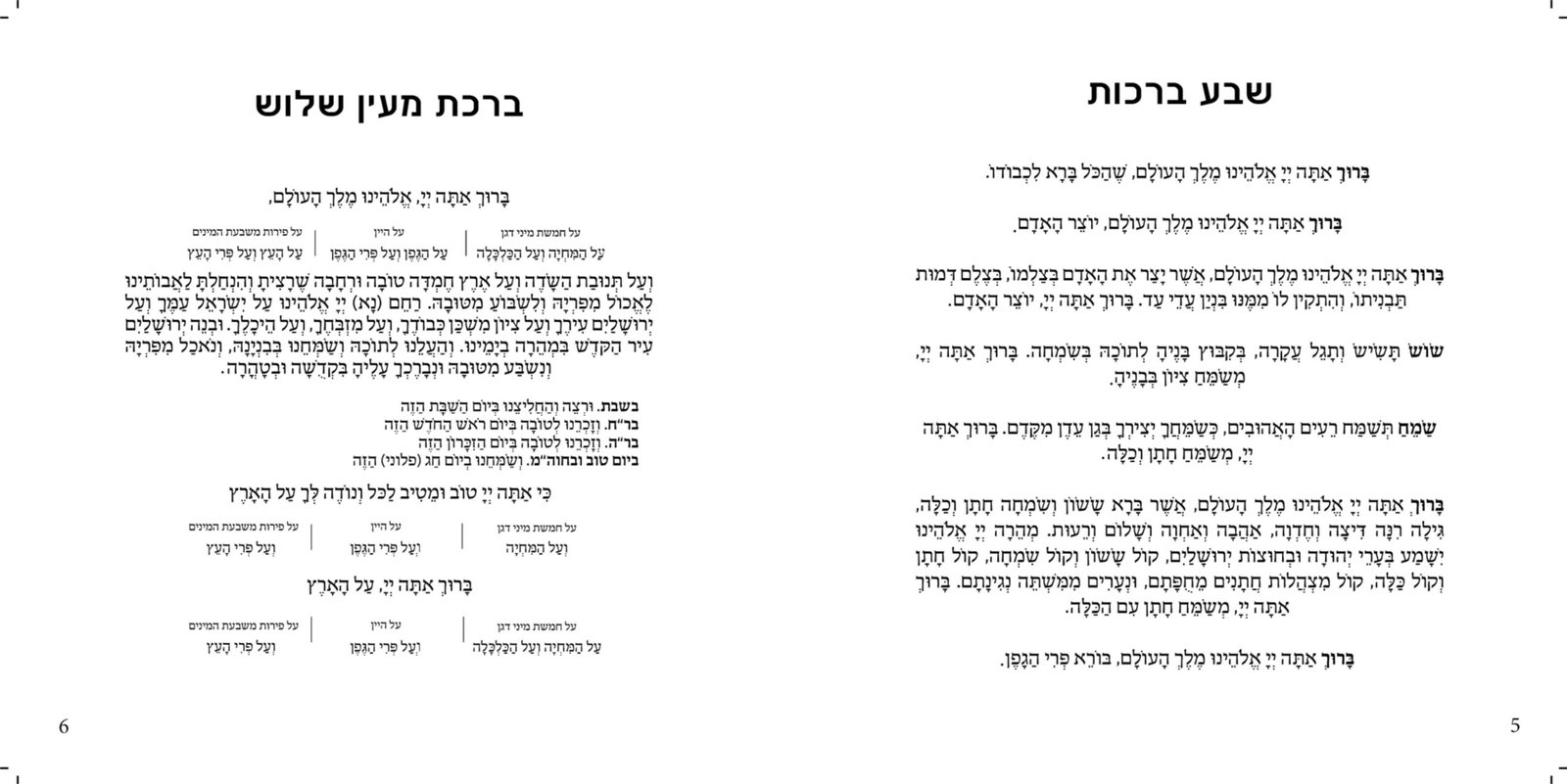 ABSTRACT SWIRL Benchers for Wedding/Sheva Brachot - Image 4