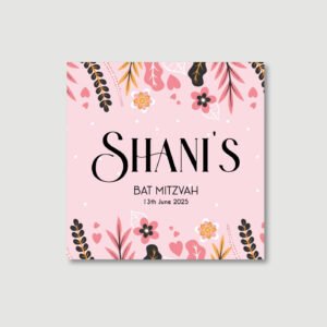 PASTEL FLORAL Bentchers for Bat Mitzvah