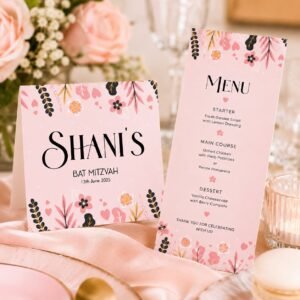 bat mitzvah stationery